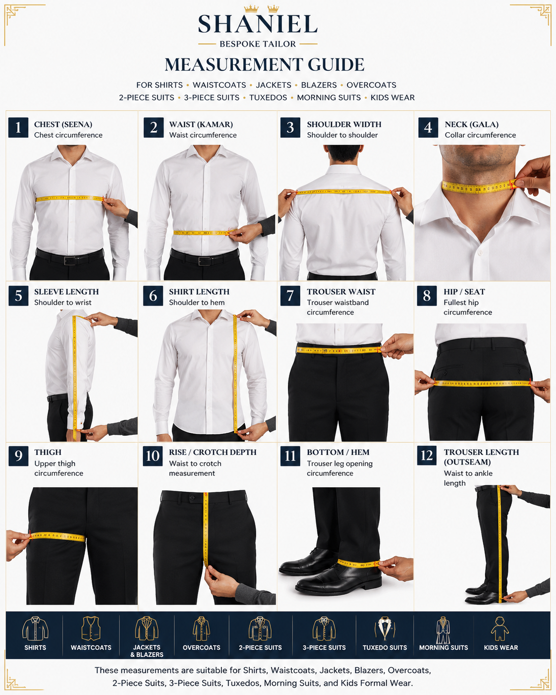 Shaniel Measurement Guide
