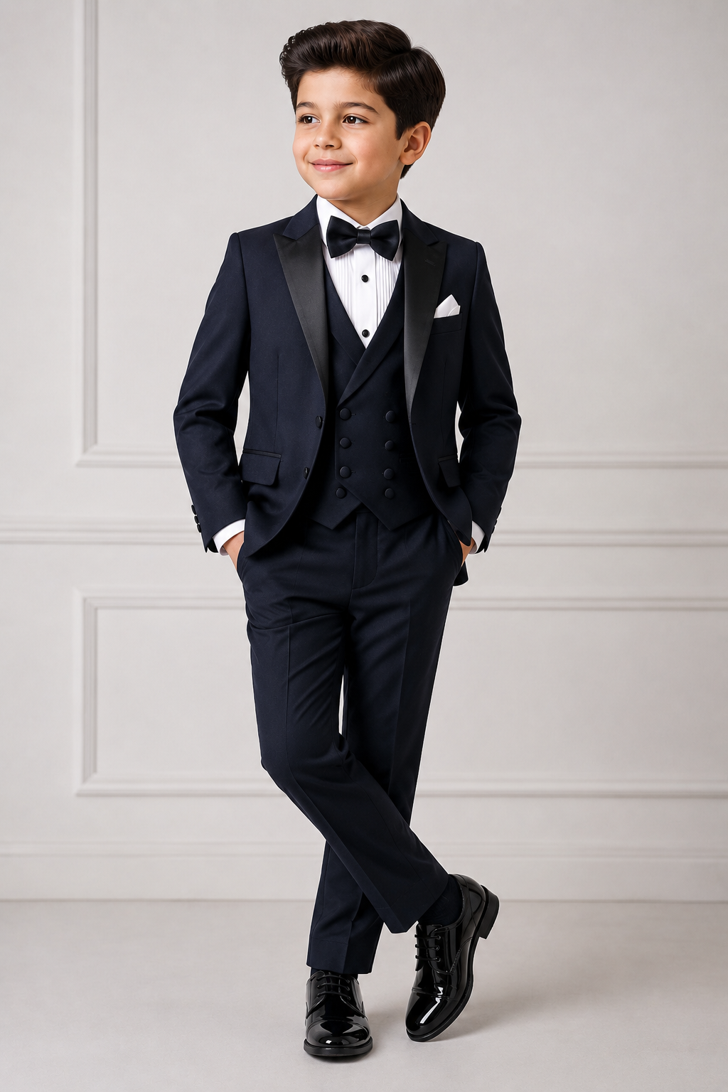 Boys Tuxedo — Elegant Portrait — Shaniel Bespoke Tailor