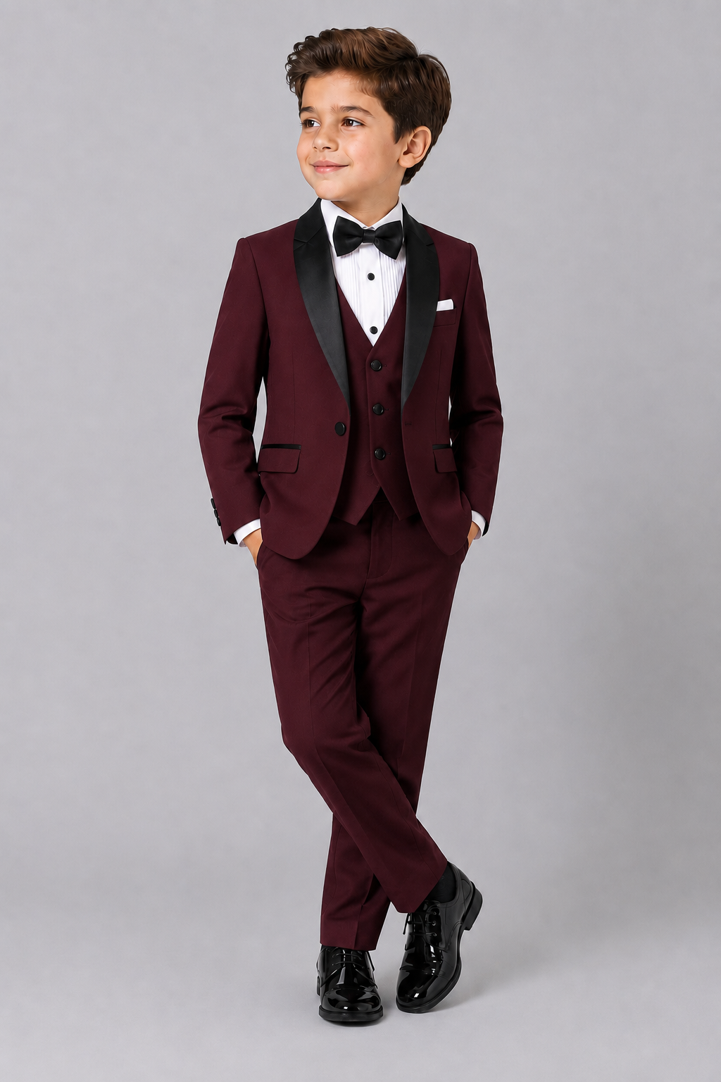 Boys Tuxedo — Maroon