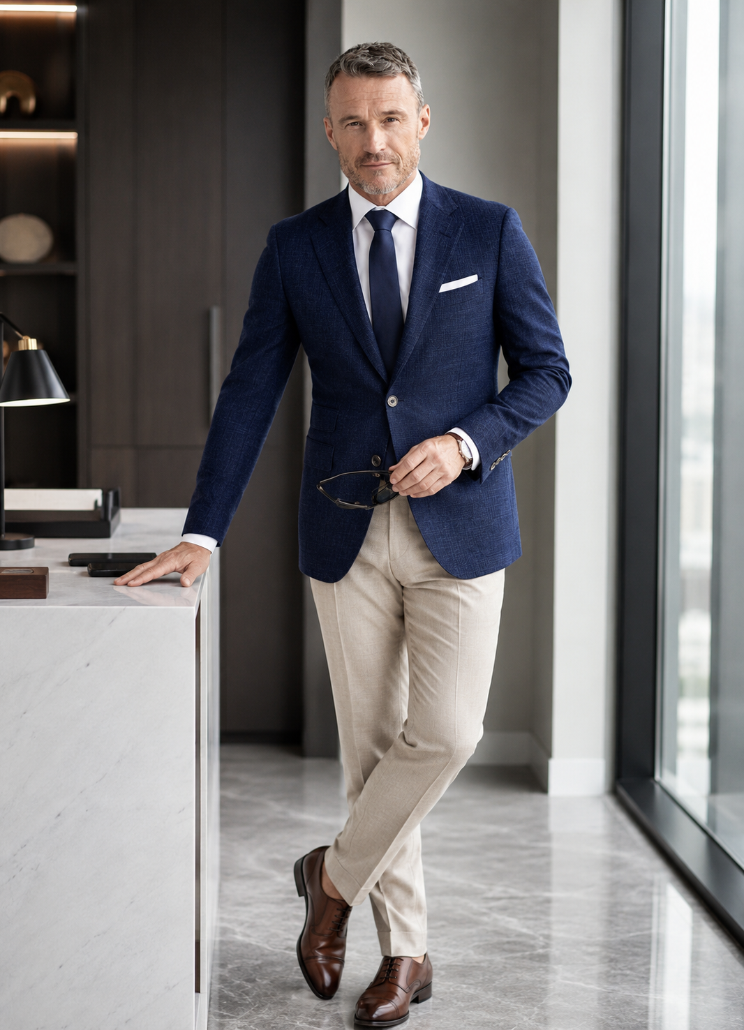 Men's Sport Jacket — Brown Tweed Outdoor