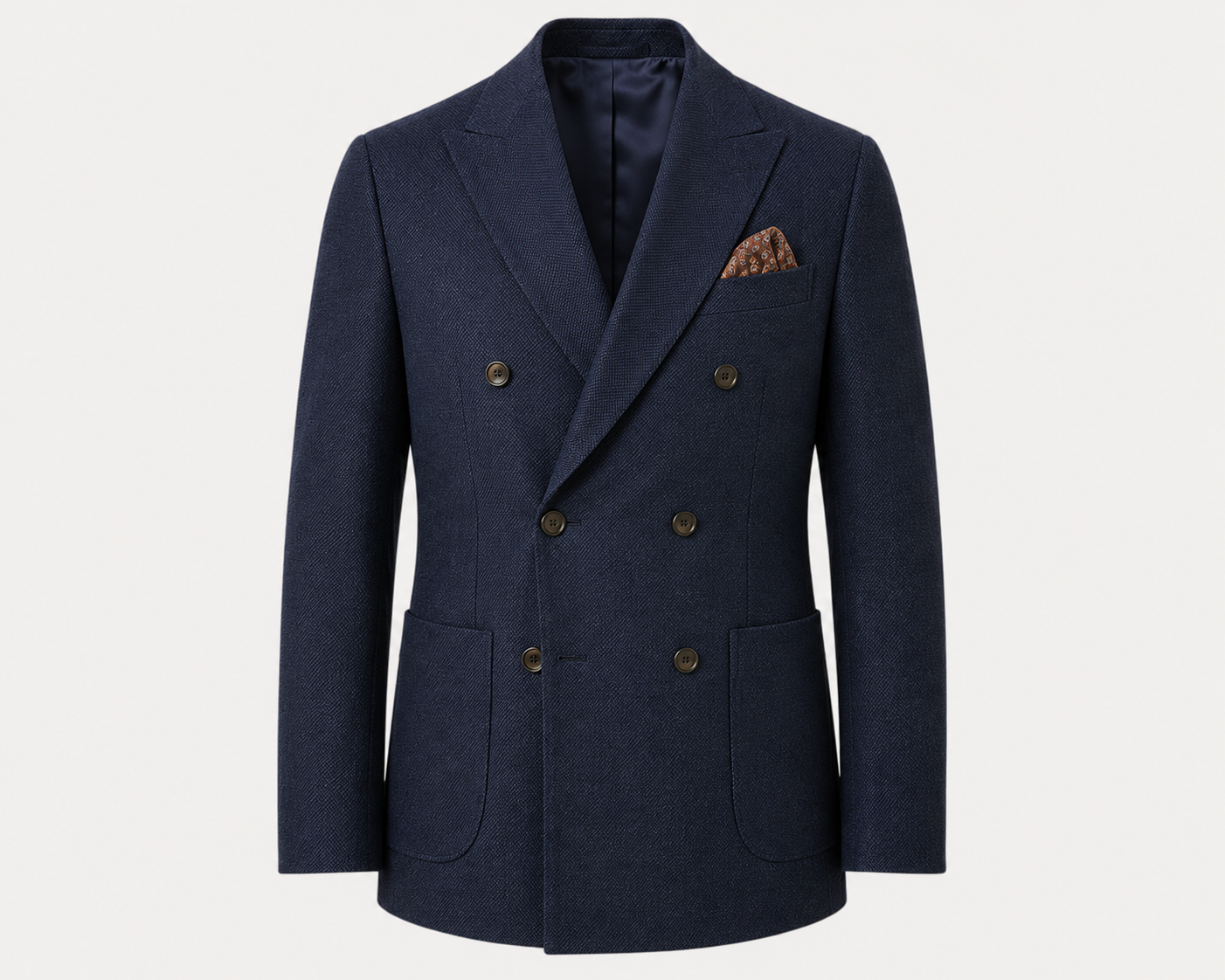Men's Charcoal Textured Wool Sport Jacket