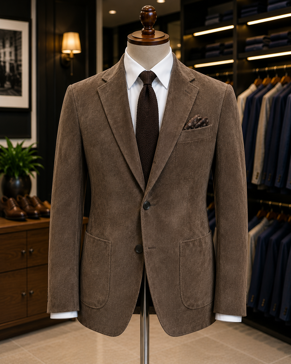 Men's Navy Double Breasted Sport Jacket