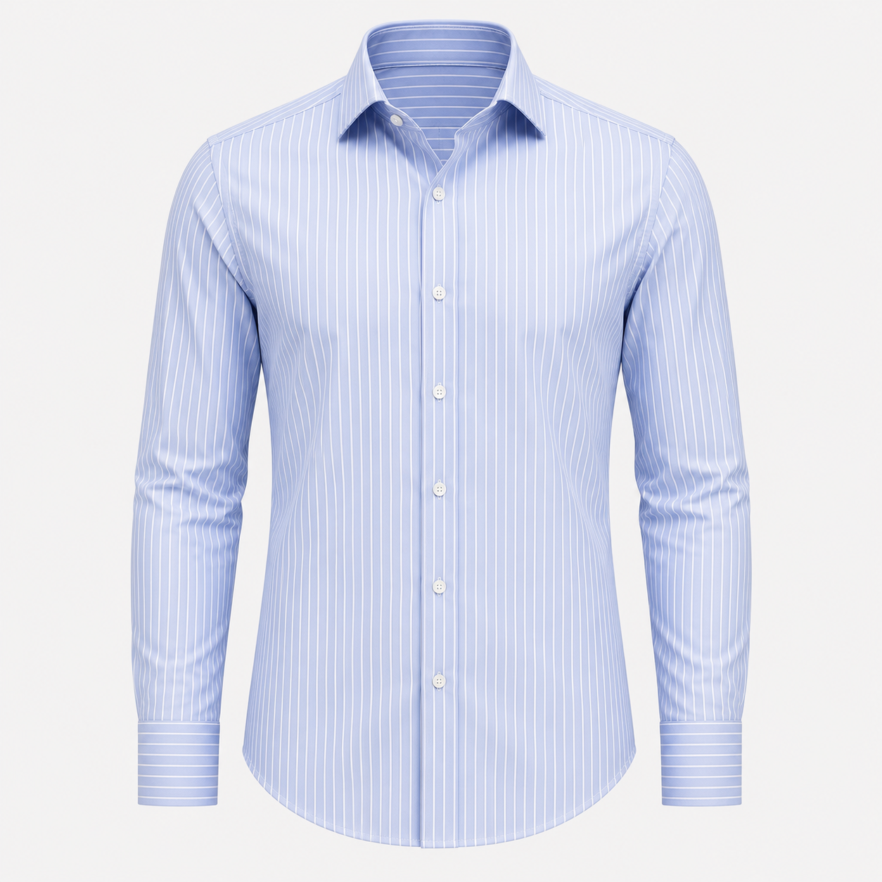 Men's Bespoke Blue Striped Shirt