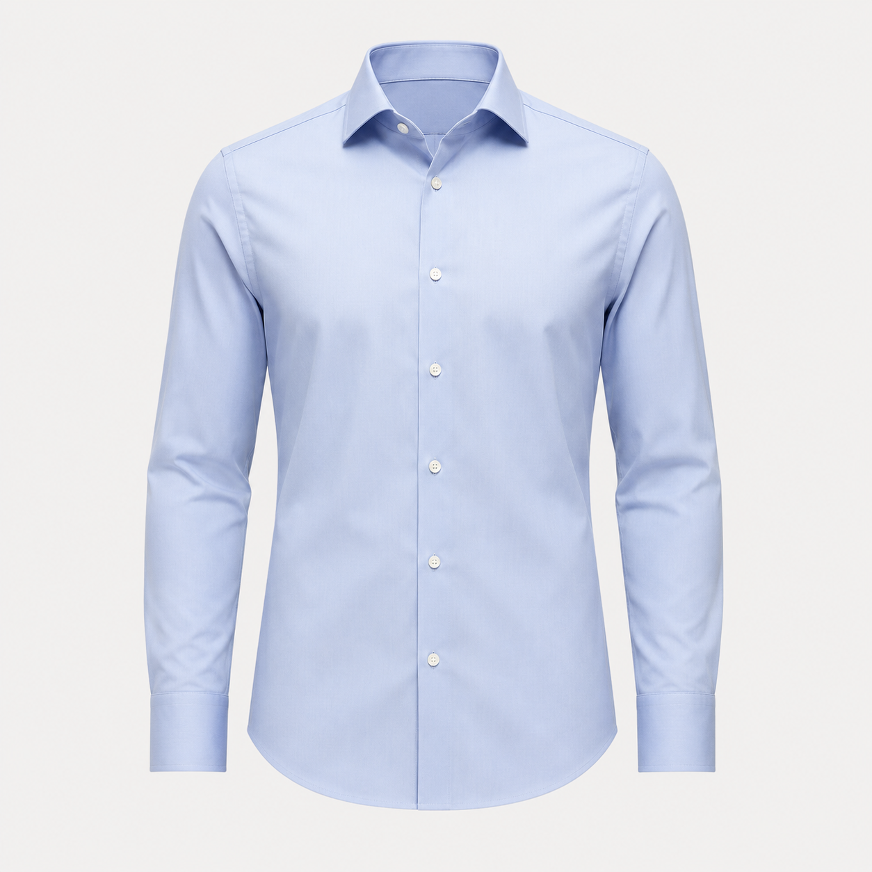 Men's Bespoke Light Blue Shirt Display
