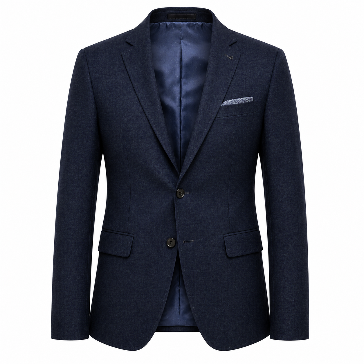 Men's Navy Blue Front Blazer