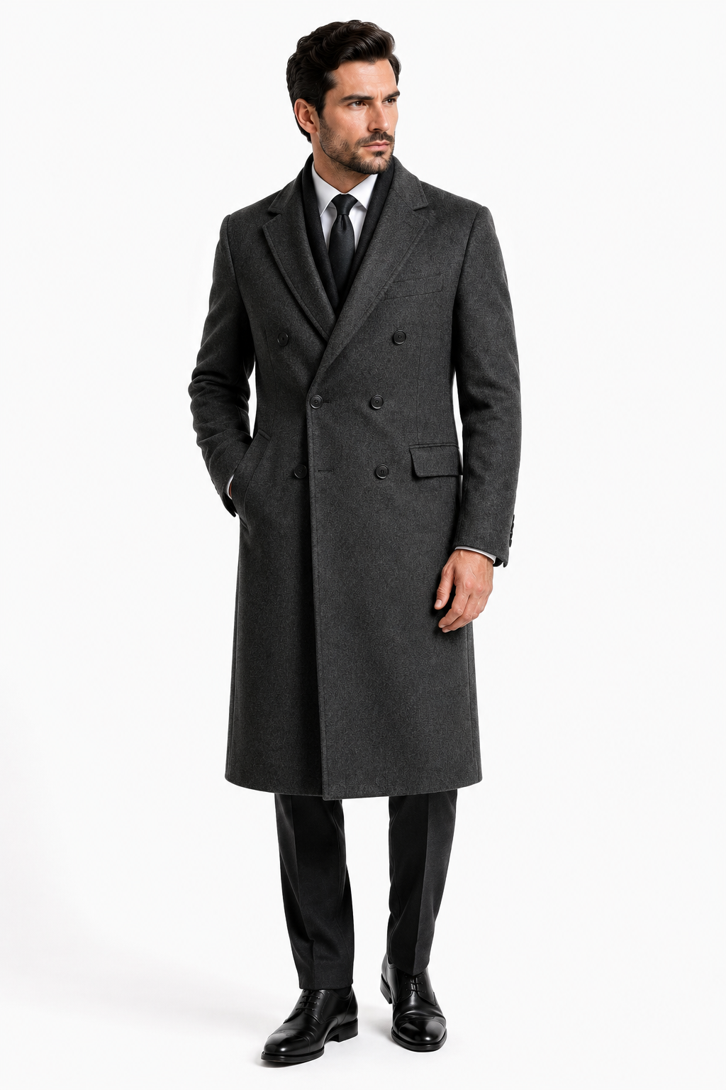 Men's Overcoat - Polished Elegance