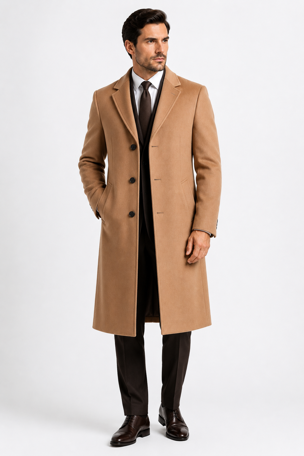 Men's Overcoat - Stylish Formal