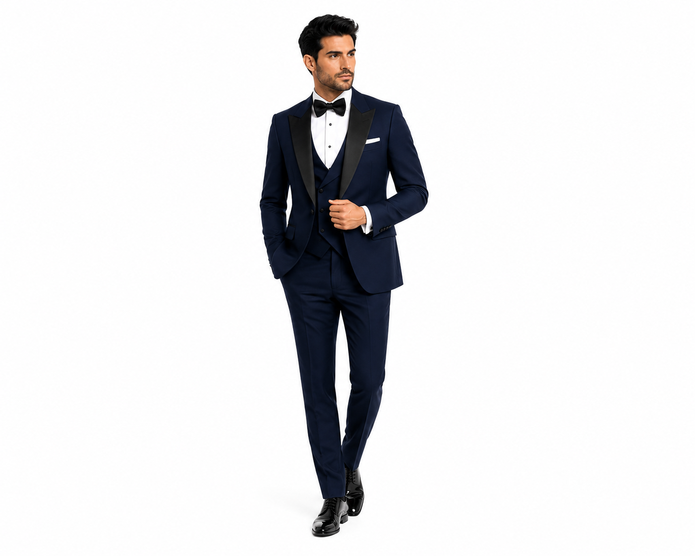 Men's Tuxedo — Elegant Portrait — Shaniel Bespoke Tailor