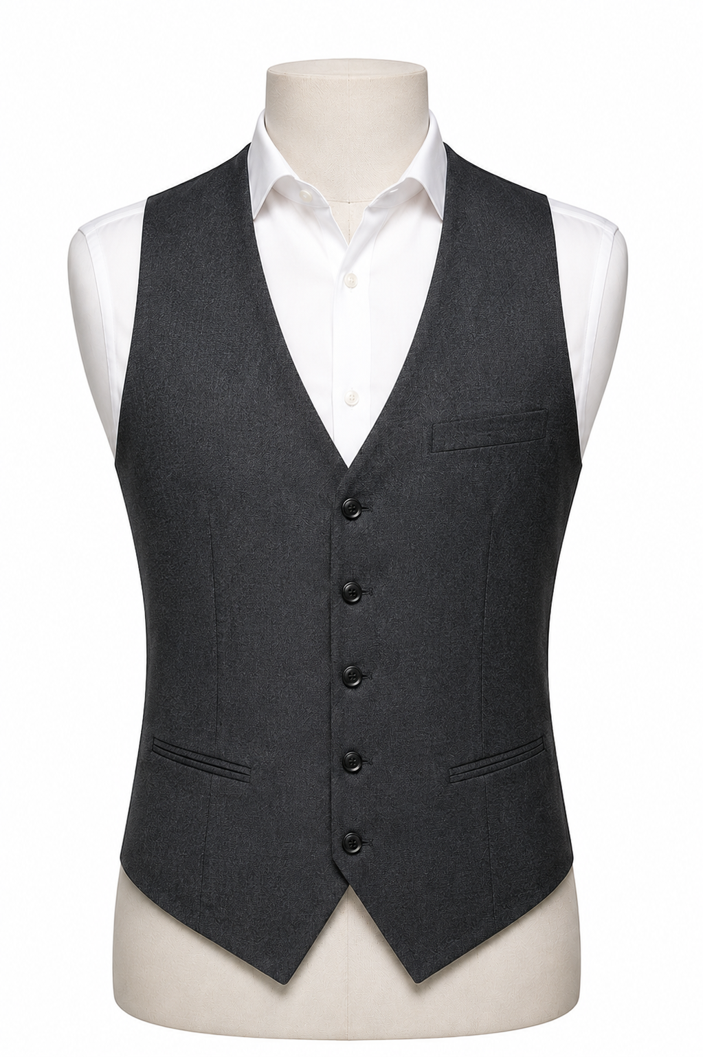 Men's Waistcoat — Formal Shirt Set