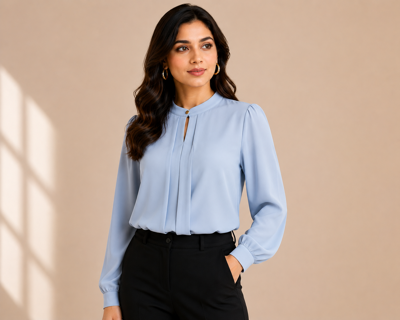 Women's Business Soft Light Blouse — Shaniel Bespoke Tailor